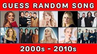 Guess Random Songs (2000s - 2010s)  Test Your Music Knowledge!