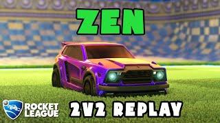 zen Ranked 2v2 POV #573 - zen & Vensi VS AtomiK & VKSailen - Rocket League Replays