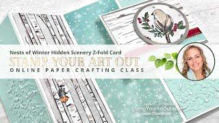 Nests of Winter Hidden Scenery Z-Fold Card