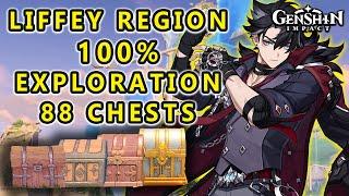 Liffey Region 100% Exploration Chest Guide (245 CHESTS TOTAL) GENSHIN IMPACT 4.1