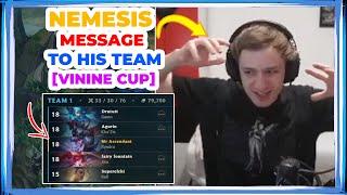 Nemesis MESSAGE to His Team ft. AGURIN 