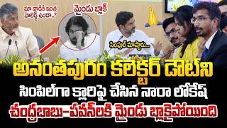 అనంతపురం కలెక్టర్ డౌట్ ని సింపిల్ గా తీర్చేసిన నారా లోకేష్ ! Nara Lokesh Speect at Collectors Meet