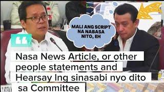 Mr. Antonio Trilliannes, nasa News article lang naman ang sinasabi mo dito. - Rep. K. Flores