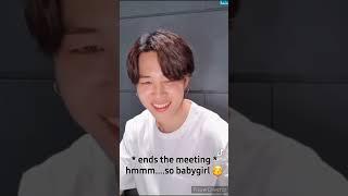 BTS Reaction :- when you s€duce them  while they are on the meeting 