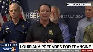 State officials address Louisiana's preparations for Francine