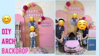 How to make Arch backdrop for birthday 