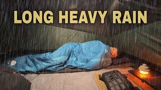 Long Heavy Rain Camping • Solo Camping in Long Heavy Rain