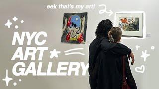 My First NYC Art Gallery & Relaunching My Patreon!  STUDIO VLOG