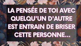 MESSAGE de l'Univers: La pensée de toi avec quelqu'un d'autre est en train de briser cette personne.