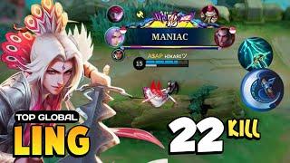 Ling Best Build 2024 [ Ling Top Global Gameplay ] Mobile Legends