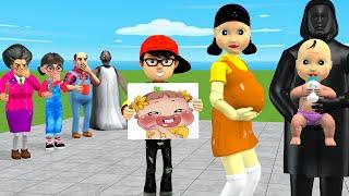 Scary Teacher 3D vs Squid Game Pregnant Mother Doll vs Baby Choose The Right Draw Image 5 Challenge