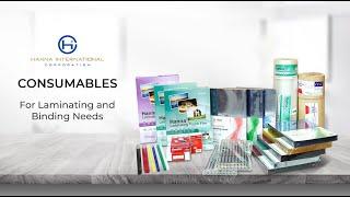 CONSUMABLES for Laminating and Binding Needs