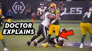 Jordan Love Knee Pop Injury on Last Play of Game - Doctor Explains