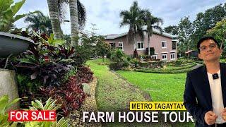 Massive FarmHouse Metro Tagaytay | Huge House on TOP of the Mountain | FarmHouse Tour C60