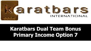 Karatbars How Income Is Earned Income Dual Team Bonus