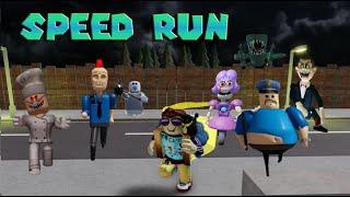 ALL The BEST SPEED RUNS in PlatinumFalls OBBY NEW RECORDS Barry, Alien, Siren Cop. AniTron, Mr Funny