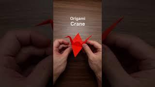 How to make an origami crane - tsuru #shorts