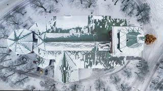 Mavic 2 Pro (2023) Turku Cathedral in a very cold Winter Day