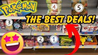 TOP 5 BEST Pokemon Deals ON SHELVES NOW!!  Pokemon Card Hunt VLOG 