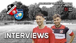 Interviews nach dem Spiel Altona 93 gegen TuRa Harksheide | 5. Spieltag Gamesright Oberliga Hamburg