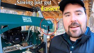 Woodland Mills Sawmill Power Head Install | Sore Shoulder Gone!