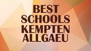 Schools around Kempten Allgaeu, Germany