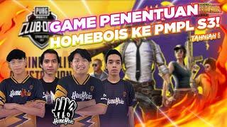 MATCH TERAKHIR PENENTUAN HOMEBOIS KE PMPL S3 !