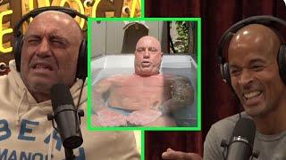 Joe Rogan: cold plunging BEFORE training boosts your TESTOSTERONE  #joerogan #davidgoggins