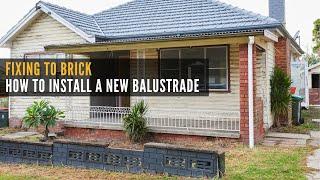 Fixing to brick - How to install a new balustrade