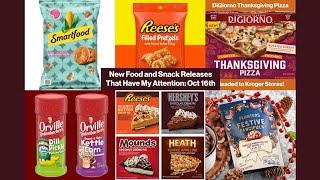 Big Food and Snack Releases with Thanksgiving Pizza, Reese's, Candy Bar Pies, and More #snacks #food