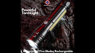 Rechargeable P27 LED Torch Light Super Bright Powerful Flashlight Type-C