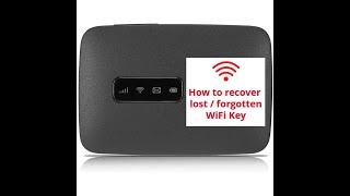 How to recover a MiFi's lost or forgotten WiFi key