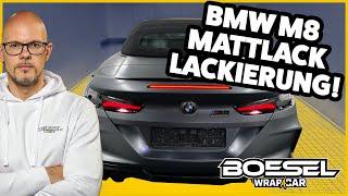 🟨 Wie empfindlich ist matter Autolack wirklich? BMW M8 matt  ‍️  / BOESEL.nrw