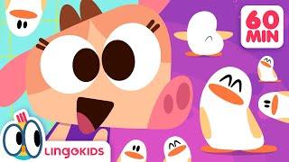 PENGUIN DANCE  60 minutes ON REPEAT | Lingokids Songs