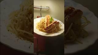 5-Minute Goat Fish Spaghetti Aglio e Olio – Quick & Delicious!    #shorts #dinner