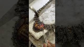#gold Kdm use#how to use gold kdm in gold necklace making#goldwork#viral#shortsfeed