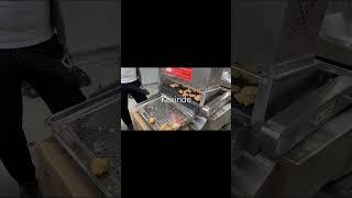 Continuous frying machine/chicken nuggets wing frying machine