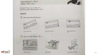 MEZ - Start Deutsch 1/Goethe Zertifikat A1 exam Hören/ Modelltest 1 German A1 listening with answers