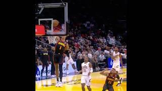 Trae Young throws oop then takes a photo of Jalen Johnson dunking ! #nba #highlights #trending