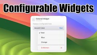 Configurable Widgets with AppIntents