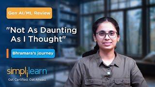 Simplilearn Reviews | How Bhramara Boosted her Confidence with AI & ML Course #GetCertifiedGetAhead