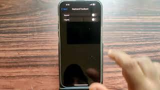 how to turn on/off keyboard feedback sound and haptics on iphone 15 pro max