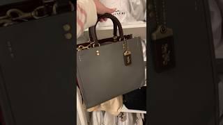 She has arrivedRogue 30 in Heather Grey #coachbag #coach #reveal #luxury #coachrogue #tophandlebag