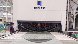 Jinglass Vulcan intelligent tempering furnace was officially put into production in Taiwan.