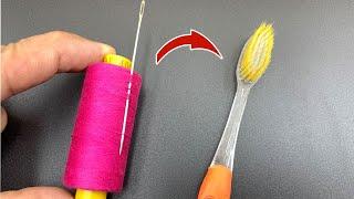 6 simplest ways to THREAD THE NEEDLE. Even though your eyes are very Poor