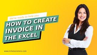 How to create invoice in excel 2024 | Initial Solution