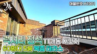 럭셔리의 정석 11개동 대단지 60평대 5룸 복층 테라스