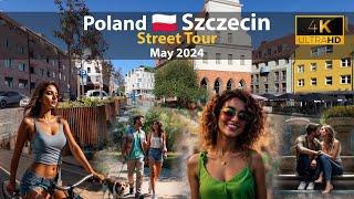 May walking ️ Beautiful day - Szczecin  Poland - 2024- 4k