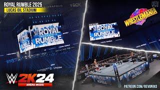 WWE 2K24 : Royal Rumble 2025 inside Lucas Oil Stadium - ARENA MODS