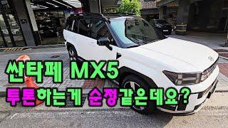 싼타페 MX5  투톤하는게 "더" 순정 같은데요?